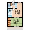 クオリティハイツ 1LDKの間取り