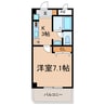 リバーサイド２１（常普請） 1Kの間取り