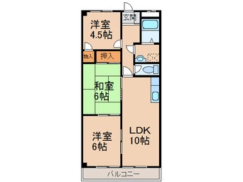 間取図 ステーションヒルズ９３