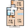 ジョイフル１４ 2LDKの間取り