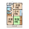 サンヴィレッジＳＴⅡ 3DKの間取り