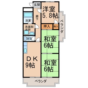 間取図 藤塚ハイツ