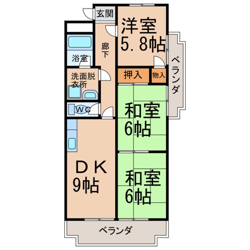 間取図 藤塚ハイツ