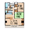 ディージービル小牧中央 2LDKの間取り
