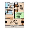 ディージービル小牧中央 2LDKの間取り