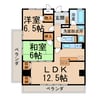 ディージービル小牧中央 2LDKの間取り