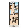 ディージービル小牧中央 1Kの間取り