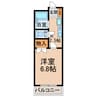プチルームＴ 1Kの間取り