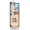 プチルームＴ 1Kの間取り