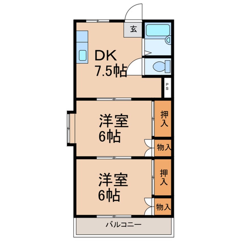 間取図 メゾンオオワキ