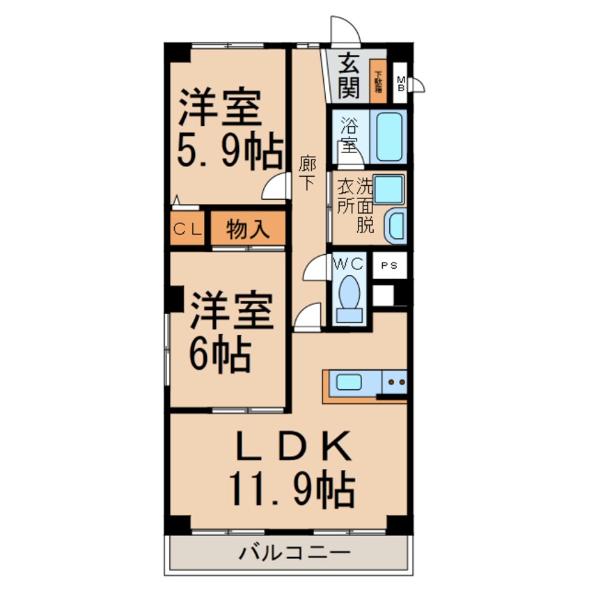 間取図 ププレＭＴＭ