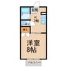 メゾン１８℃ 1Kの間取り