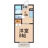 メゾン１８℃ 1Kの間取り