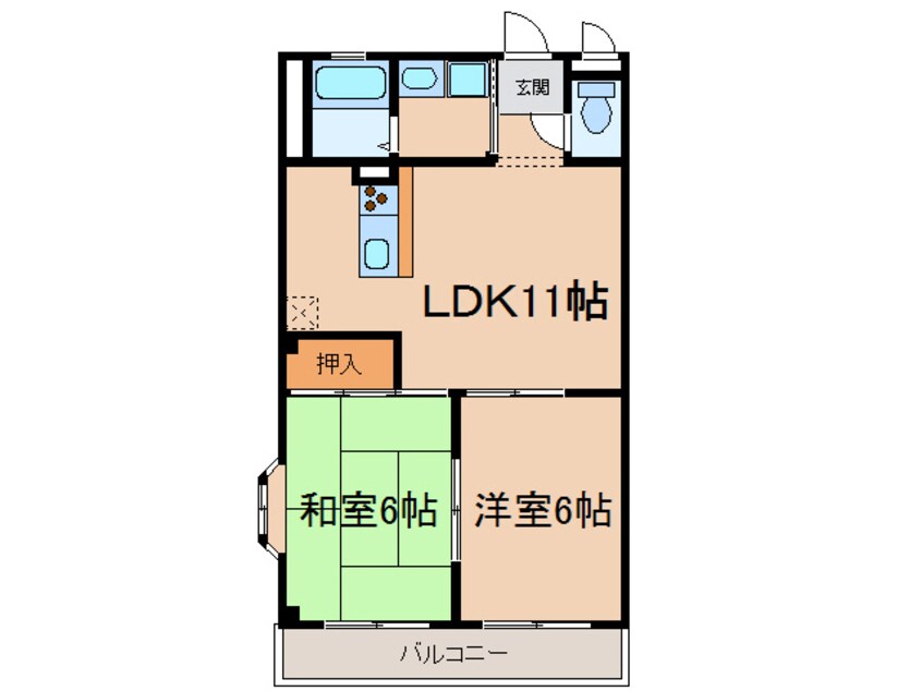 間取図 サンシャイン小牧口