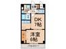 ライラック　ウインド 1DKの間取り