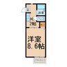 フレグランスＭ 1Kの間取り