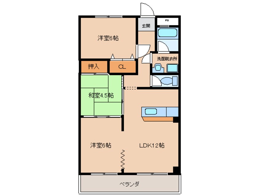 間取図 メゾンテラニシ