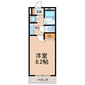 コーポエクセル２ 1Kの間取り