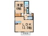 パラシオン 1LDKの間取り