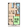 サンローズ東浦 2LDKの間取り