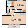グランコート 1LDKの間取り