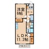 ハミング 1LDKの間取り