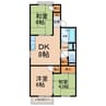 メゾンルミエールＡ棟 3DKの間取り