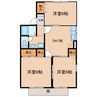 あんず 3DKの間取り