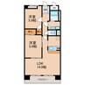 メゾン蒼空 2LDKの間取り