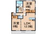 サニーテラスⅡ 2LDKの間取り