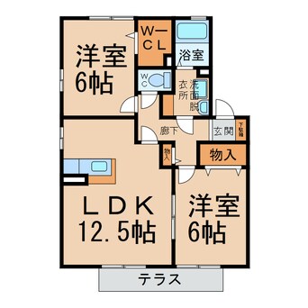 間取図 メルベーユ・ボヌールＡ・B・C・D棟