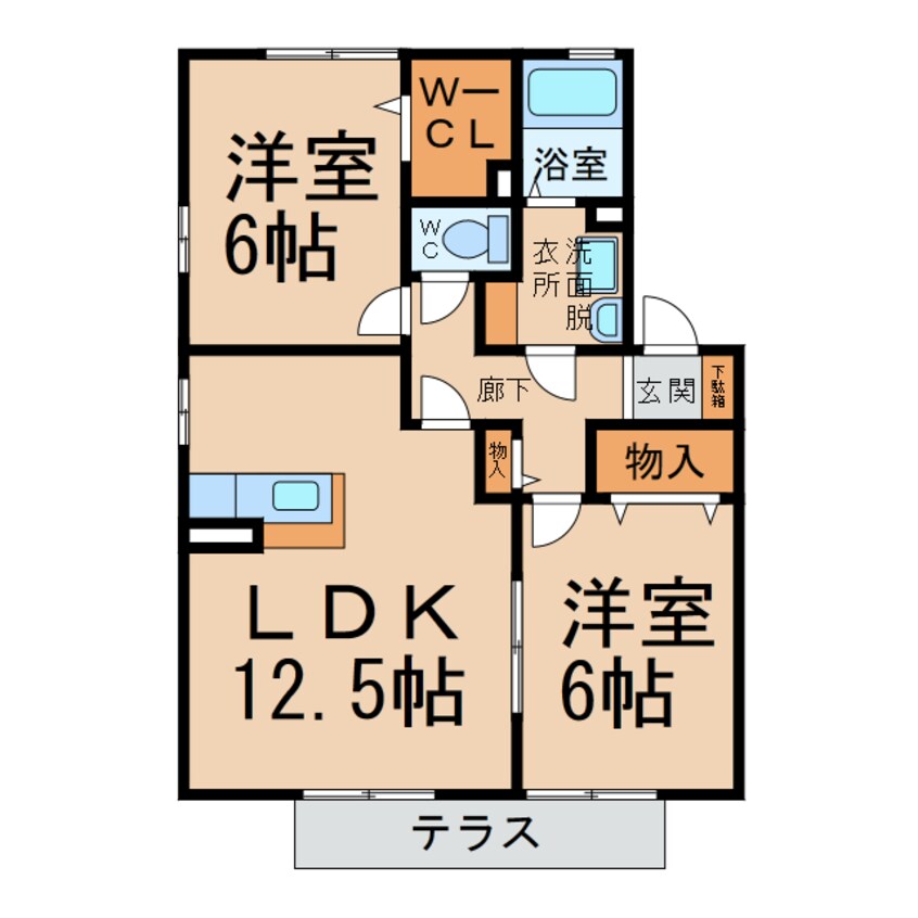 間取図 メルベーユ・ボヌールＡ・B・C・D棟