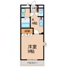 クレイジャス 1Kの間取り