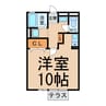サンパレス A・B棟 1Rの間取り