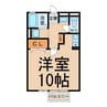 サンパレス A・B棟 1Rの間取り