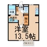 アヴェニュー小松寺A・B 1Rの間取り