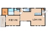 サニーブライトⅡ 1LDKの間取り