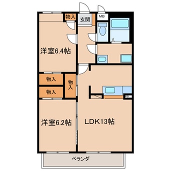 間取図 ＳＡＰＰＹ　ＡＪＩＯＫＡ