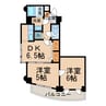 ツインズＫ・Ⅱ 2DKの間取り