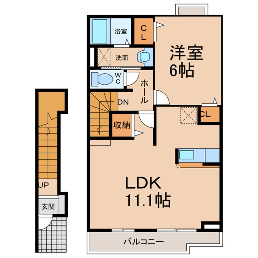間取図 カーサ　エレガンテⅡ