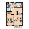 アメージングＡ・Ｂ 1LDKの間取り