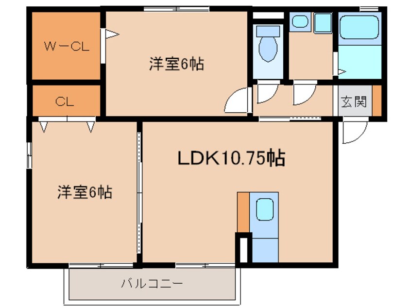 間取図 アネックス　北棟