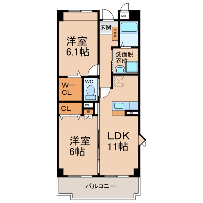 間取図 サンフォレストヴィラ