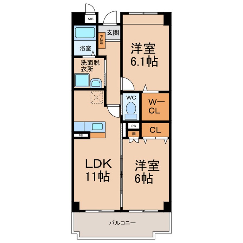 間取図 サンフォレストヴィラ