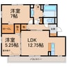 フォレスタＡ棟 2LDKの間取り