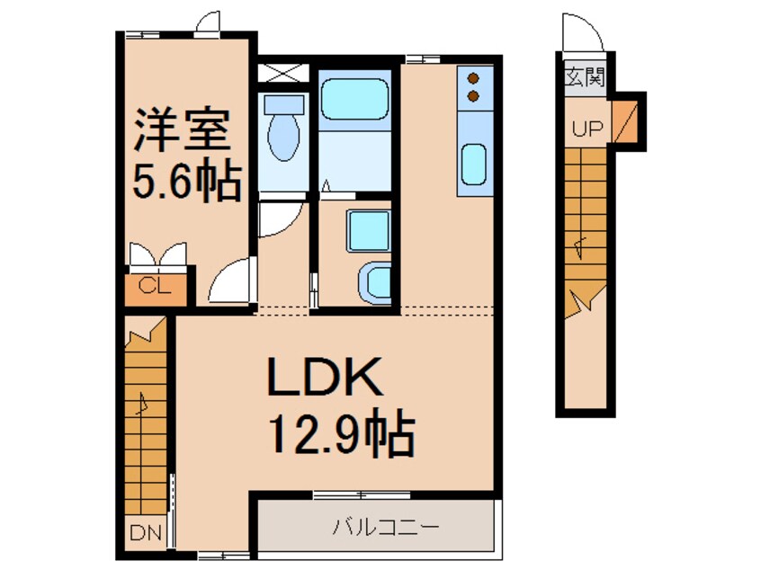 間取図 ソレイユ（小木5）