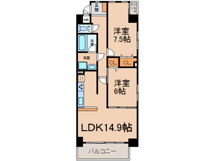 間取図 ＰＡＳＳＡＧＧＩＯ（パサージオ）