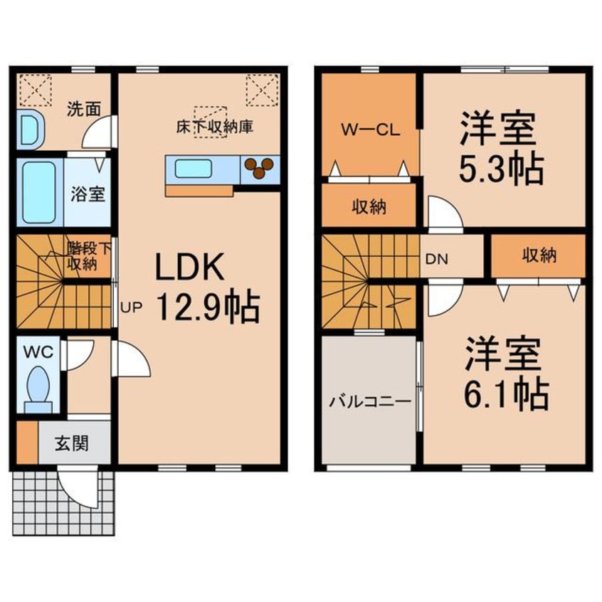 間取図 グラン・ドゥ・ソレイユ向日葵