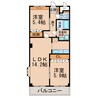ラフィン（Rafin) 2LDKの間取り