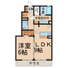 レジデンス星 1LDKの間取り